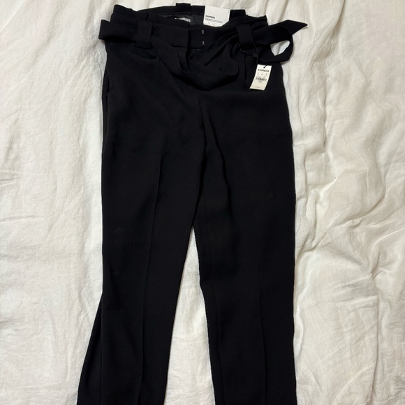 Express - Black Ankle High Rise Pants, Size 00S - Picture 1 of 2